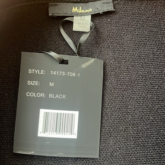 NWT Milano Knitted Stretch Skirt Jet Black Size M - Picture 6 of 7